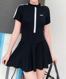 Dita Muaj.（ディータムアージュ）の「ハーフジップ 半袖ラインワンピース 水着（水着）」