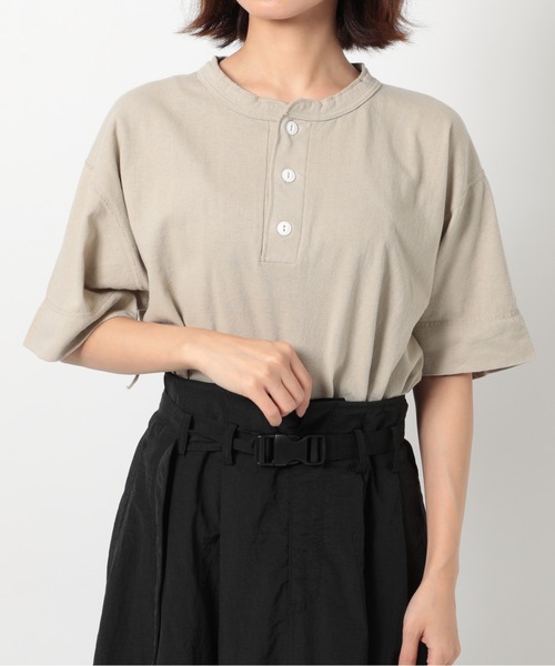 Healthknit(ヘルスニット)の「【Healthknit】P-906S パック入り ヘンリーコットンTシャツ 半袖 5.4oz(Tシャツ/カットソー・メンズ・ホワイト/ベージュ/ブラック/グレー/チャコールグレー/ネイビー・XL/M/L)」の5枚目の写真