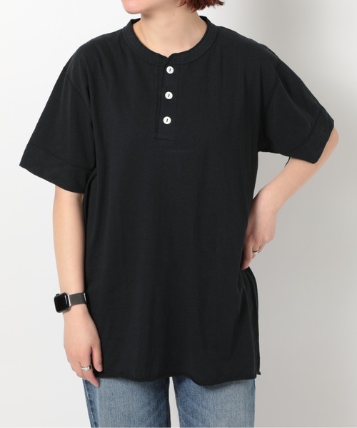 Healthknit(ヘルスニット)の「【Healthknit】P-906S パック入り ヘンリーコットンTシャツ 半袖 5.4oz(Tシャツ/カットソー・メンズ・ホワイト/ベージュ/ブラック/グレー/チャコールグレー/ネイビー・XL/M/L)」の3枚目の写真