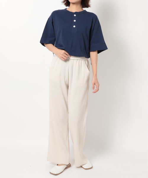 Healthknit(ヘルスニット)の「【Healthknit】P-906S パック入り ヘンリーコットンTシャツ 半袖 5.4oz(Tシャツ/カットソー・メンズ・ホワイト/ベージュ/ブラック/グレー/チャコールグレー/ネイビー・XL/M/L)」の21枚目の写真