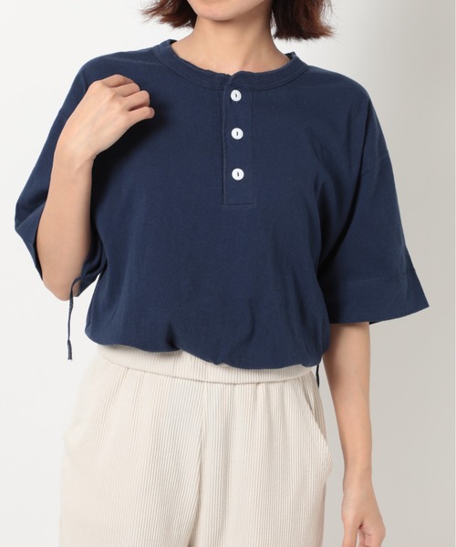 Healthknit(ヘルスニット)の「【Healthknit】P-906S パック入り ヘンリーコットンTシャツ 半袖 5.4oz(Tシャツ/カットソー・メンズ・ホワイト/ベージュ/ブラック/グレー/チャコールグレー/ネイビー・XL/M/L)」の22枚目の写真
