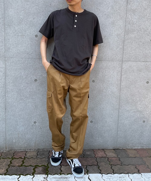 Healthknit(ヘルスニット)の「【Healthknit】P-906S パック入り ヘンリーコットンTシャツ 半袖 5.4oz(Tシャツ/カットソー・メンズ・ホワイト/ベージュ/ブラック/グレー/チャコールグレー/ネイビー・XL/M/L)」の17枚目の写真