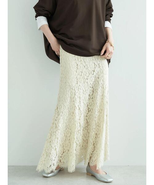 「美品」アメリ AMERI スカラップレースニットスカート　即完品 セール】UND CRACKED METALLIC TIGHT SKIRT（スカート）｜Ameri