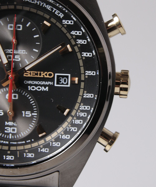 SEIKO（セイコー）の「SEIKO CHRONOGRAGH（アナログ腕時計・メンズ・ブラック×ブラック・FREE）」の6枚目の写真