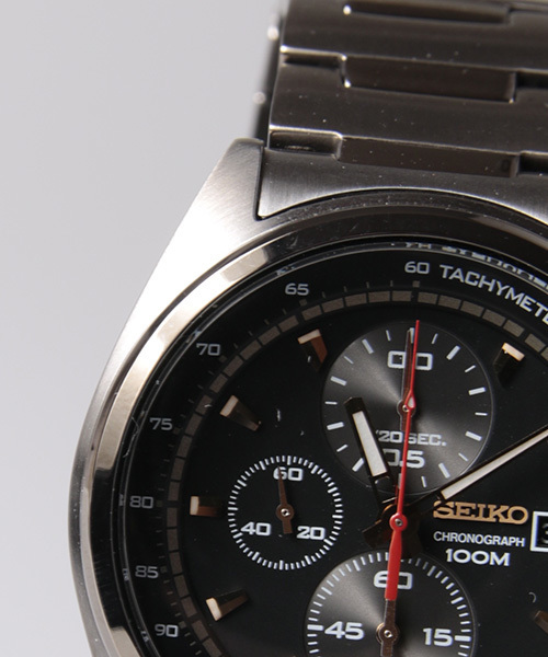 SEIKO（セイコー）の「SEIKO CHRONOGRAGH（アナログ腕時計・メンズ・ブラック×ブラック・FREE）」の9枚目の写真