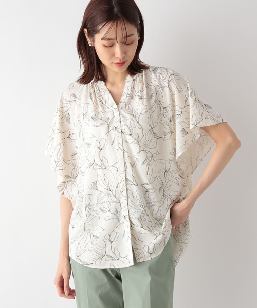 GLOBAL WORK(グローバルワーク)の「さらさらリラックスプリントブラウス半袖/163461(シャツ/ブラウス・レディース・オリーブ/ホワイト系その他5/ホワイト系その他7/ブラック系その他2/ブラック系その他/ホワイト系その他2/ホワイト系その他4/ブラック系その他3/ストライプ/ドット/ブラック系その他4/ホワイト系その他3/その他/その他1/ホワイト系その他6・SMALL/MEDIUM/LARGE)」の17枚目の写真
