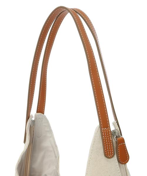 Samansa Mos2 blue（サマンサモスモスブルー）の「キャンバス×合皮ダブルジップトートバッグ（ハンドバッグ・レディース・ネイビー/キナリ/カーキ・ﾌﾘ-）」の14枚目の写真