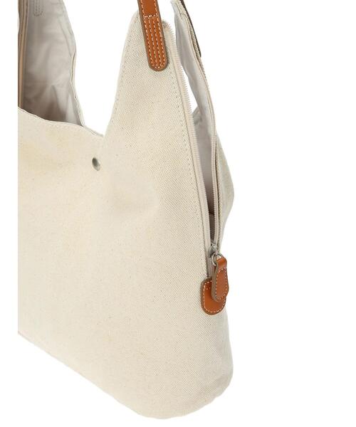 Samansa Mos2 blue（サマンサモスモスブルー）の「キャンバス×合皮ダブルジップトートバッグ（ハンドバッグ・レディース・ネイビー/キナリ/カーキ・ﾌﾘ-）」の11枚目の写真