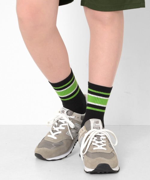 GLAZOS(グラソス)の「アソートソックスB(ソックス/靴下・キッズ・オレンジ/ブルー/ホワイト/イエロー/ブラック/グリーン・フリー)」の2枚目の写真