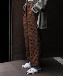 EDIFICE LA BOUCLE | 【LA BOUCLE / ラブークル】1タック イージーパンツ(パターンドビー)(その他パンツ)