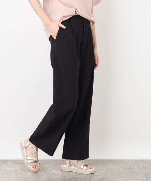 grove（グローブ）の「◆ソフトな清涼感！！シワになりにくいキレイ目ストレート夏パンツ！！（その他パンツ・レディース・アイボリー/オレンジ/ブラック/ブラウン系・02/03/01/05/04）」の5枚目の写真