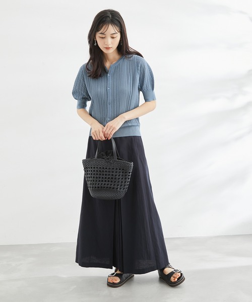 ROPE' PICNIC(ロペピクニック)の「アイレットカーディガン(カーディガン/ボレロ・レディース・ブラック/オフホワイト/イエロー系その他/ブルー系その他4・38)」の9枚目の写真