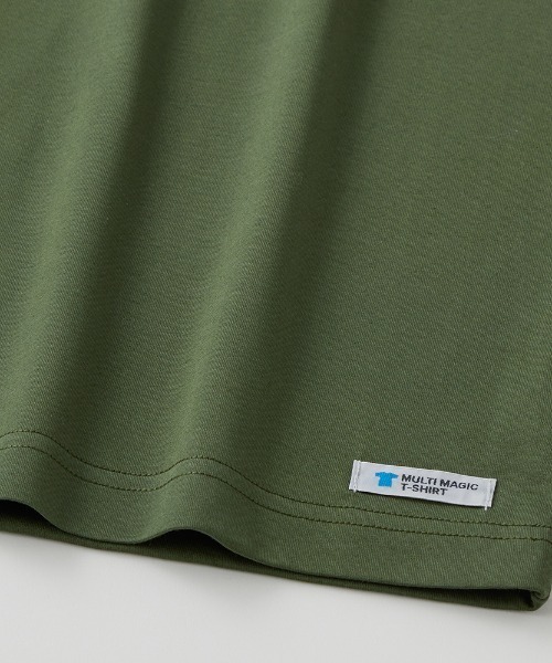 GUNZE（グンゼ）の「COOLMAGIC/クールマジック シワになりにくいTシャツ クルーネック（Tシャツ/カットソー・メンズ・ベージュ/ホワイト/ブラック/カーキ・X-LARGE/MEDIUM/LARGE）」の10枚目の写真