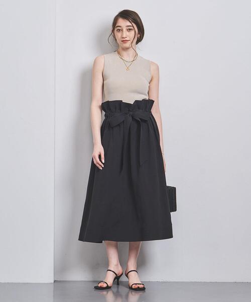 ユナイテッドアローズ　ブラック ノースリーブニット UNITED ARROWS（ユナイテッドアローズ）の「UBCB Aライン