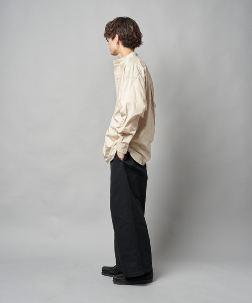 【PUBLUX/パブリュクス】バンドカラープルオーバーシャツ/オーバーサイズ（シャツ/ブラウス）｜PUBLUX（パブリュクス） wif.tv