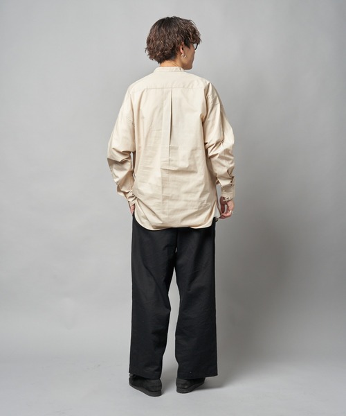 【PUBLUX/パブリュクス】バンドカラープルオーバーシャツ/オーバーサイズ（シャツ/ブラウス）｜PUBLUX（パブリュクス） wif.tv