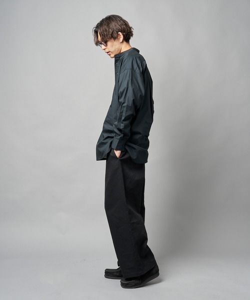 【PUBLUX/パブリュクス】バンドカラープルオーバーシャツ/オーバーサイズ（シャツ/ブラウス）｜PUBLUX（パブリュクス） wif.tv