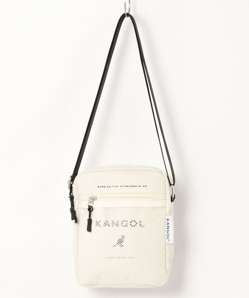 KANGOL(カンゴール)の「【 KANGOL / カンゴール 】 メッシュポケット 縦型 ショルダーバッグ(ショルダーバッグ・レディース・ブラウン/オフホワイト/ブラック/ブラック系・FREE)」の12枚目の写真