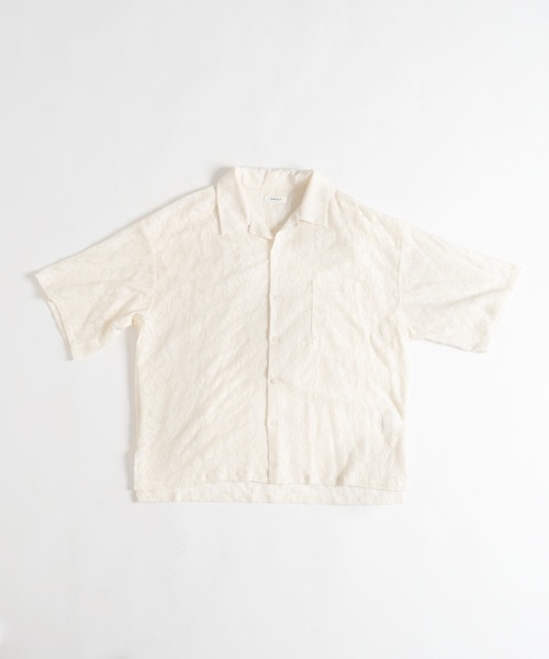 ONCILY（オンシェリー）の「FLOWER JACQUARD LACE SHEER SHIRT