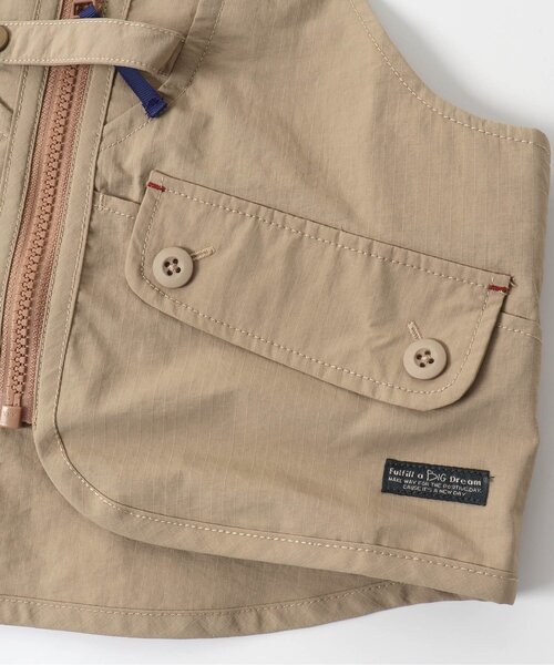 BREEZE（ブリーズ）の「ユーティリティーベスト（ベスト・キッズ・ベージュ/インディゴブルー・110/130/150）」の11枚目の写真