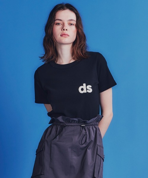 DOUBLE STANDARD CLOTHING（ダブルスタンダードクロージング）の「ｄｓロゴ刺繍Tシャツ（Tシャツ/カットソー・レディース・ブラック/オフホワイト/トップグレー・FREE）」の22枚目の写真
