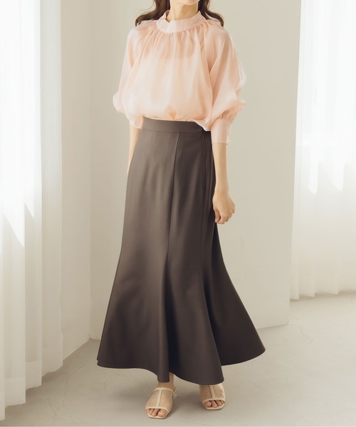 fupel（フぺル）の「シャイニーシアーブラウス（シャツ/ブラウス