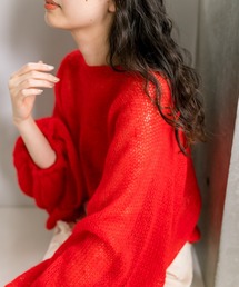 mystic | モヘアシアーバルーンニット(ニット/セーター)