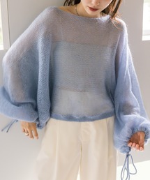 モヘアシアーバルーンニット
