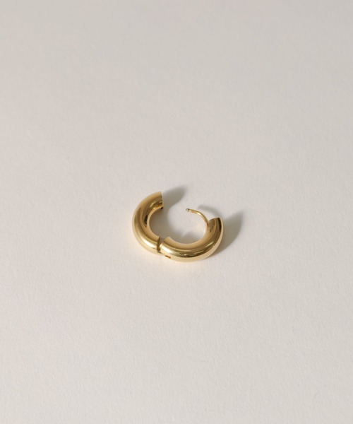 novice（ノーヴィス）の「【novice】Hinged Thick Hoop Pierce［Stainless］（ピアス（両耳用）・レディース・シルバー/ゴールド・2.0）」の3枚目の写真