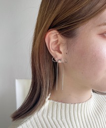 ロングラインリボンピアス　969505