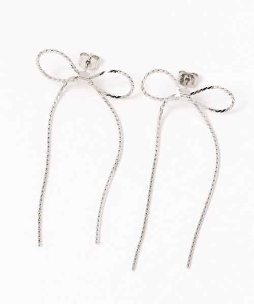 Heather（ヘザー）の「ロングラインリボンピアス　969505（ピアス（両耳用）・レディース・シルバー/ゴールド・ONE SIZE）」の6枚目の写真