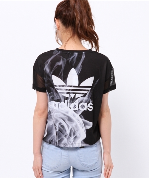 adidas - adidas RITAORA アディダス　リタオラ　スモーク　煙　柄　Tシャツ adidas Originals（アディダスオリジナルス）の「ウィメンズ