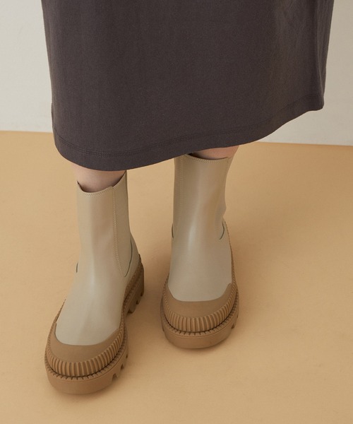 ADAM ET ROPE'（アダムエロペ）の「ショートブーツ（ブーツ・レディース・ブラック・37）」の6枚目の写真