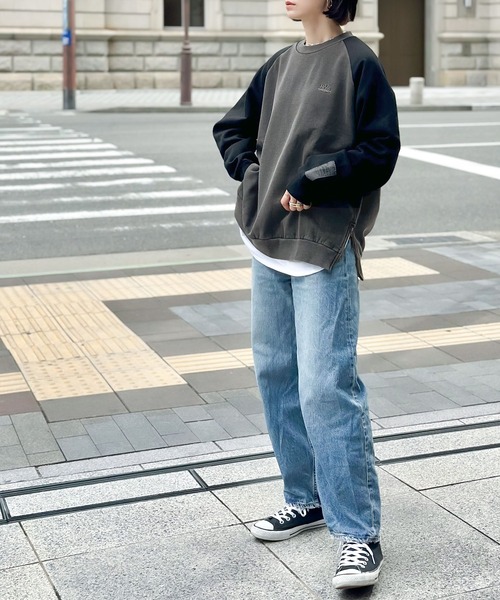Java(ジャバ)の「《Javaジャバコラボ》一癖デザインで差をつける。ピグメントサイドジップ ラグランプルオーバー(スウェット・メンズ・チャコール/ブルー・LARGE/MEDIUM/X-LARGE)」の17枚目の写真