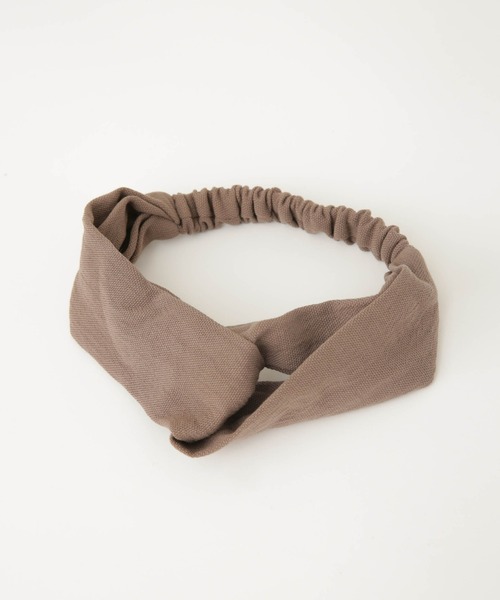 NANO universe(ナノユニバース)の「クロスターバン(ヘアバンド・レディース・カーキ/モカ/チャコール・FREE)」の4枚目の写真