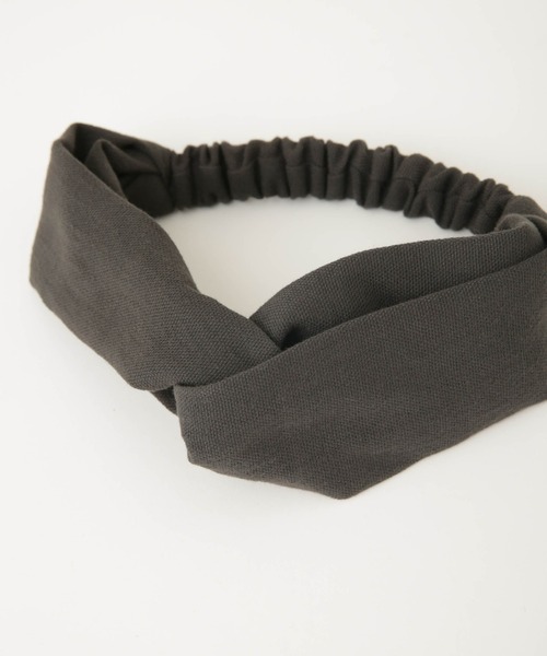 NANO universe(ナノユニバース)の「クロスターバン(ヘアバンド・レディース・カーキ/モカ/チャコール・FREE)」の5枚目の写真