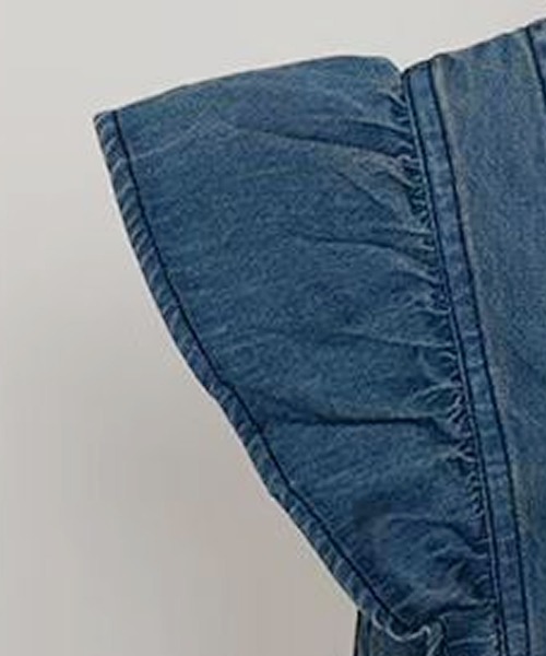 Primazel（プリマゼル）の「フリルショルダーデニムワンピース（ワンピース・レディース・ライトブルー/ブルー・M）」の15枚目の写真