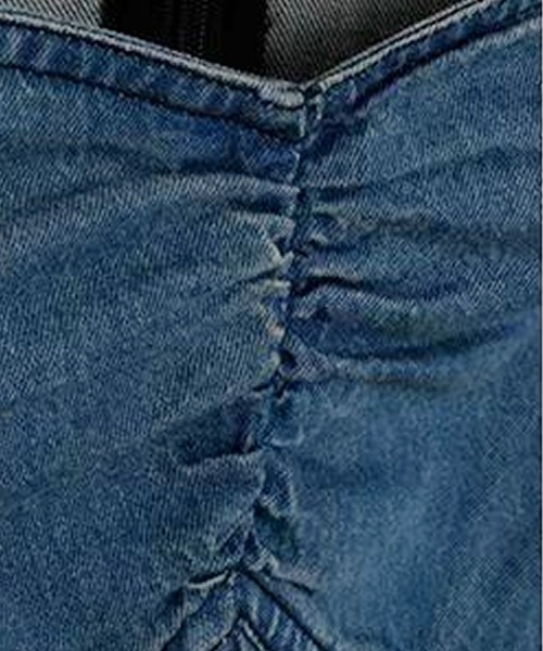 Primazel（プリマゼル）の「フリルショルダーデニムワンピース（ワンピース・レディース・ライトブルー/ブルー・M）」の16枚目の写真