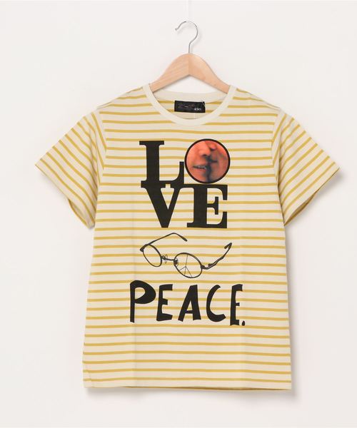 ALDIES(アールディーズ)の「John T ジョンTシャツ(Tシャツ/カットソー・メンズ・グレー/パープル/イエロー/ブラック/ブラック系その他・SMALL/LARGE/MEDIUM)」の5枚目の写真