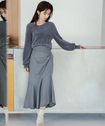 PROPORTION BODY DRESSING | フラットアシメギャザーマーメイドスカート / 1213220912(スカート)