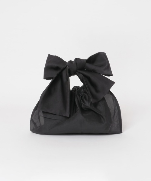 URBAN RESEARCH ROSSO WOMEN（アーバンリサーチ　ロッソ）の「kaene　オーガンジー重ねリボンバッグ（ハンドバッグ・レディース・ブラック/ベージュ系その他・FREE）」の7枚目の写真