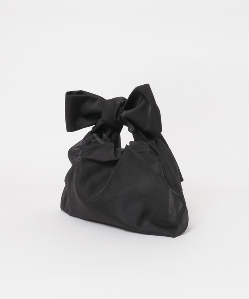 URBAN RESEARCH ROSSO WOMEN（アーバンリサーチ　ロッソ）の「kaene　オーガンジー重ねリボンバッグ（ハンドバッグ・レディース・ブラック/ベージュ系その他・FREE）」の8枚目の写真
