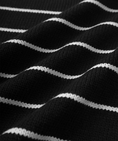 BEVERLY HILLS POLO CLUB（ビバリーヒルズポロクラブ）の「【BEVERLY HILLS POLO CLUB/ビバリーヒルズポロクラブ】ワンポイントロゴ刺繍 ローゲージ クルーネック 長袖ニット/ ビッグシルエット（ニット/セーター・レディース・ブラック系その他/ネイビー×ホワイト/グレー/ブラック/ベージュ/アイボリー/ネイビー・M/L/XL）」の14枚目の写真