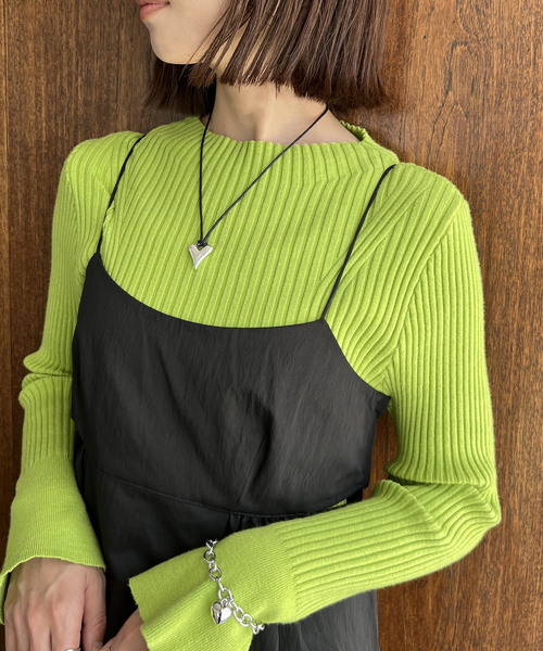 VIS（ビス）の「ハートスライドネックレス（ネックレス・レディース・シルバー/ゴールド・FREE）」の2枚目の写真