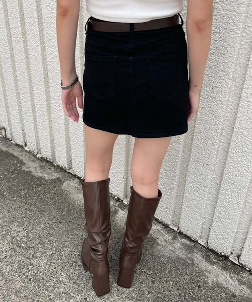 ENVYM(アンビー)の「ストレッチデニムスカート(デニムスカート・レディース・ブラック/ブルー・SMALL/MEDIUM)」の18枚目の写真