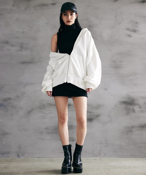 ENVYM(アンビー)の「ストレッチデニムスカート(デニムスカート・レディース・ブラック/ブルー・SMALL/MEDIUM)」の10枚目の写真