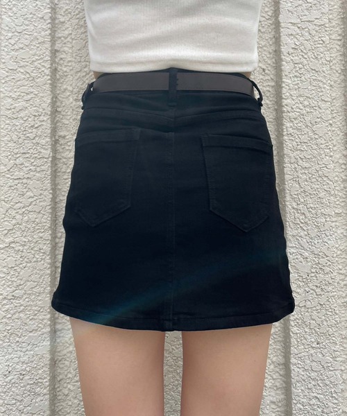 ENVYM(アンビー)の「ストレッチデニムスカート(デニムスカート・レディース・ブラック/ブルー・SMALL/MEDIUM)」の22枚目の写真