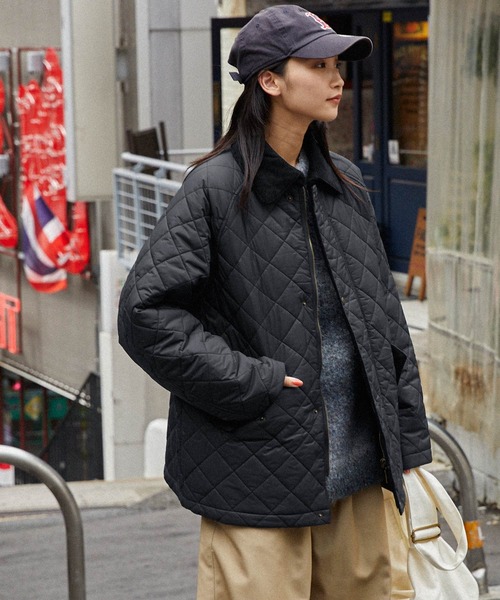 POLO GOLF ブラックキルティングジャケット 0101827nvy.jpg