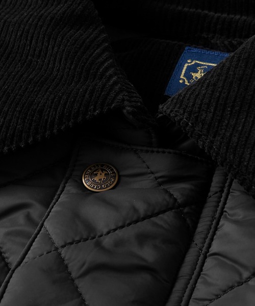 BEVERLY HILLS POLO CLUB（ビバリーヒルズポロクラブ）の「BEVERLY HILLS POLO CLUB/ビバリーヒルズポロクラブ 別注 襟コーデュロイ切り替え ビッグシルエット キルティングジャケット（ブルゾン・メンズ・カーキ/ブラック/ネイビー・L/M）」の20枚目の写真