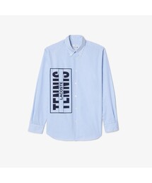 LACOSTE | オーバーサイズボックスプリントストライプシャツ(シャツ/ブラウス)